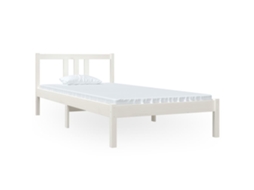 Estrutura de Cama 90x200 Cm Madeira Maciça Branco MAISON EXCLUSIVE