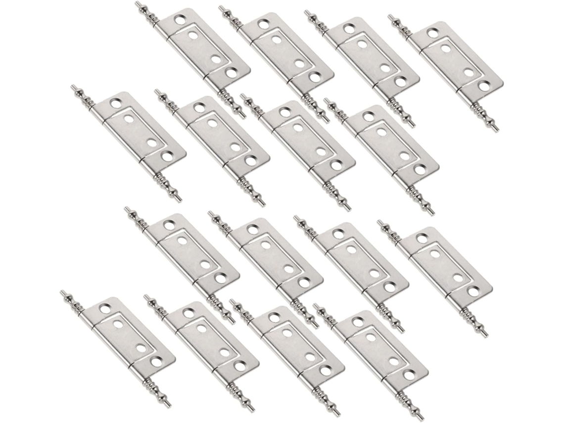 Conjunto De 16 Dobradiças Metálicas Dobráveis Para Armários E