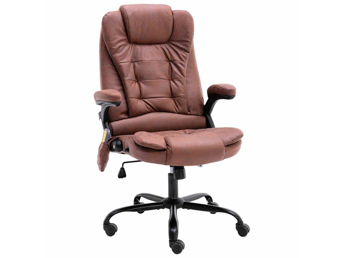 Office Chair, Office Chairs Vidaxl Marrom Couro Artificial (n/a)