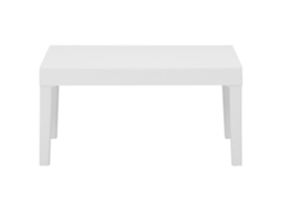 Maison Exclusive - Mesa Lounge De Jardim Plástico Branco