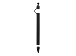 Estojo De Lápis De Seis Lados Em Silicone Leve Anti-perda E Anti-derrapante Para Apple Pencil Preto