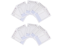 Carnets De Planification Hebdomadaire Blocos-notas Portáteis Simples 10pcs Em Papel Branco Para Organizador E