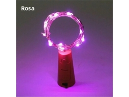 (rosa) Luminária Led Em Formato De Garrafa Para Bares, Luz De Natal De 2 Metros, Luz De Fada Cor De Cobre