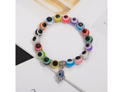 Pulseira olho grego com pingente mão de Hamsa SIURN