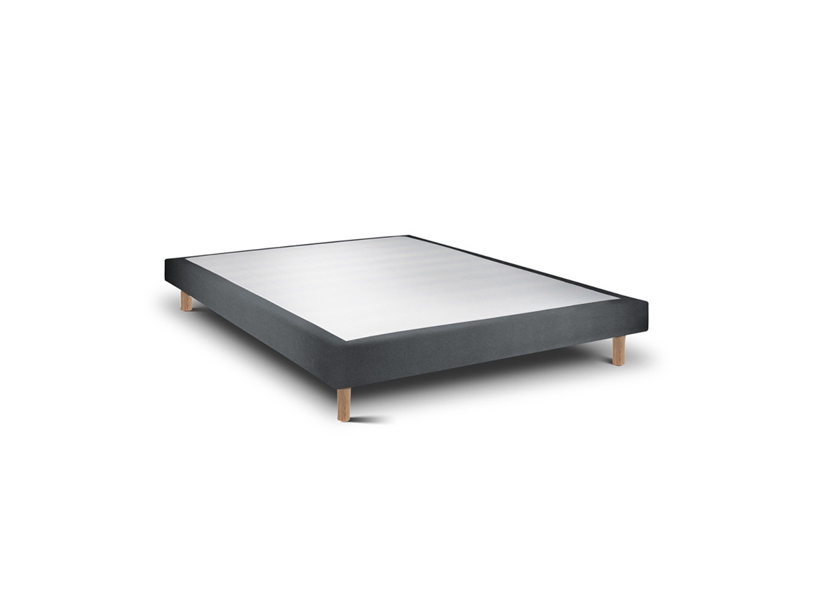 Sommier Rígido 15 Milano  Anthacite Pés Redondos 190 X 80 Cm Altura 30 Cm Indream