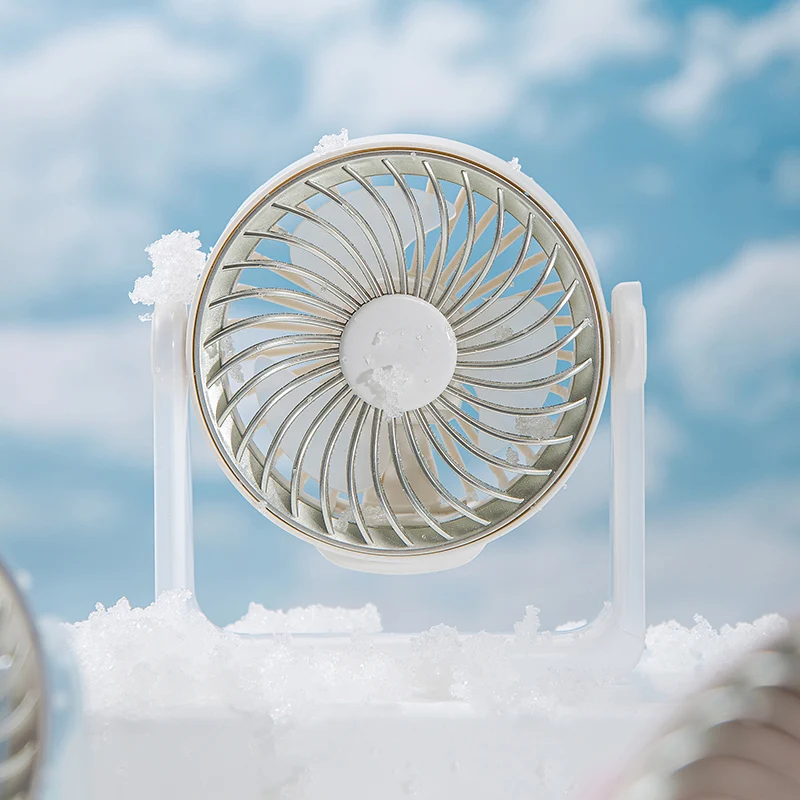 Mini ventilador MDUG azul com alça de pulso e pilhas não incluídas