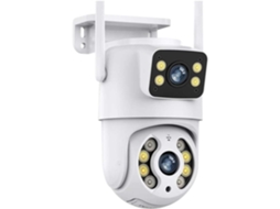 Câmera Ip de Segurança Externa Sem Fio 4k Ptz de 6mp com Wi fi, Dupla SFUSHOS