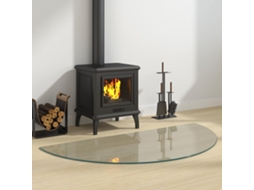 Vidaxl Placa De Vidro Para Lareira Transparente 1200 X 600 Mm Vidro