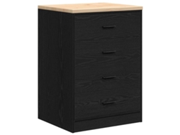 Armário de Arrumação de Garagem Preto 60x51x85 Cm MAISON EXCLUSIVE