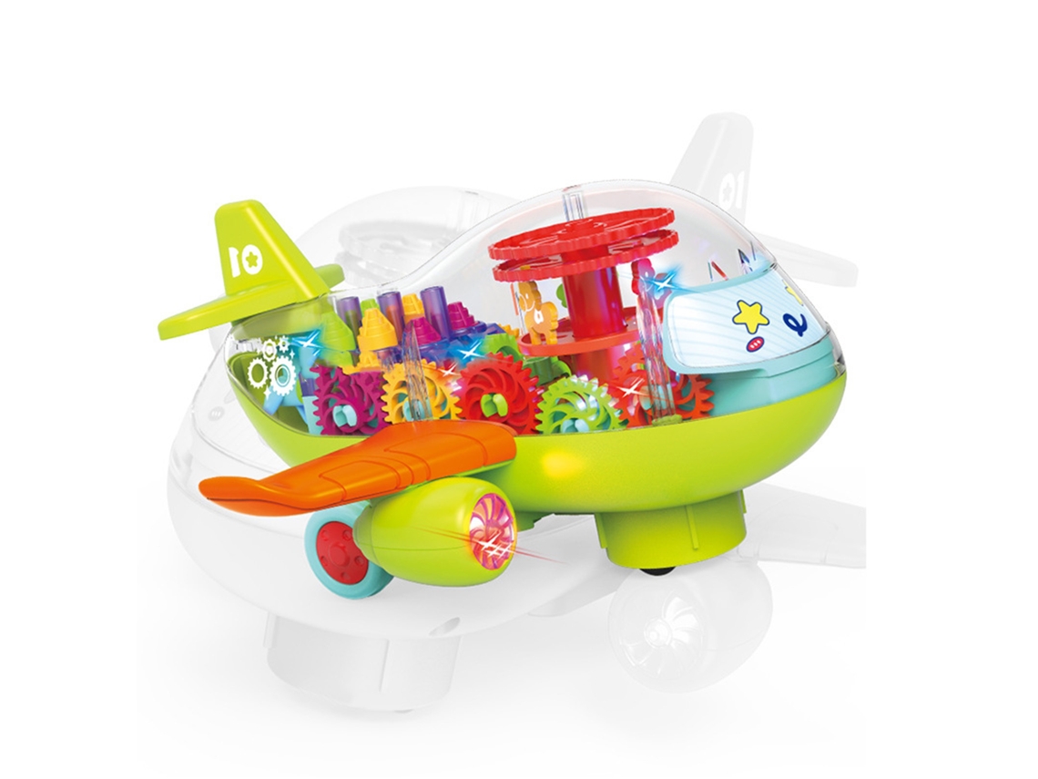 Mali brinquedo de Avião Infantil com Luzes Música Rodas Universais para Crianças Meninos Meninas