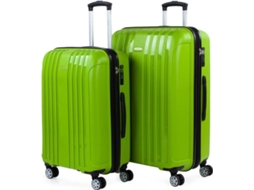 Conjunto de Malas de Viagem ITACA TSA Lock Verde