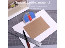 2026 cortador de Papel Desktop Kw trio Suporta 45° Ou 90°, Trava de Segurança, para Papel Artesanal Fotos Cartões Escritório Lar