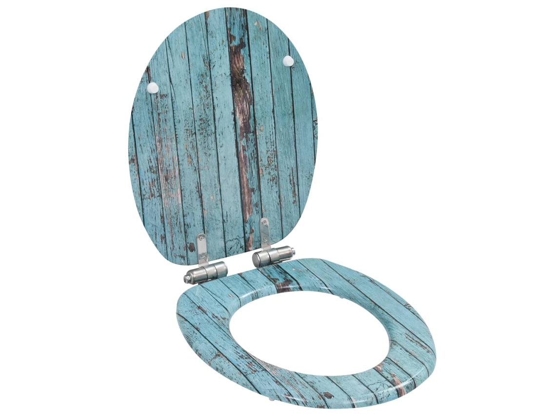 Toilet Seat, Toilet Seats Vidaxl Turquesa Mdf (n/a)