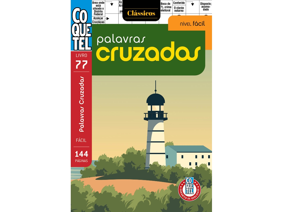 Livro Coquetel Palavras Cruzadas Fácil 77 de Coquetel (Poortugues do Brasil)