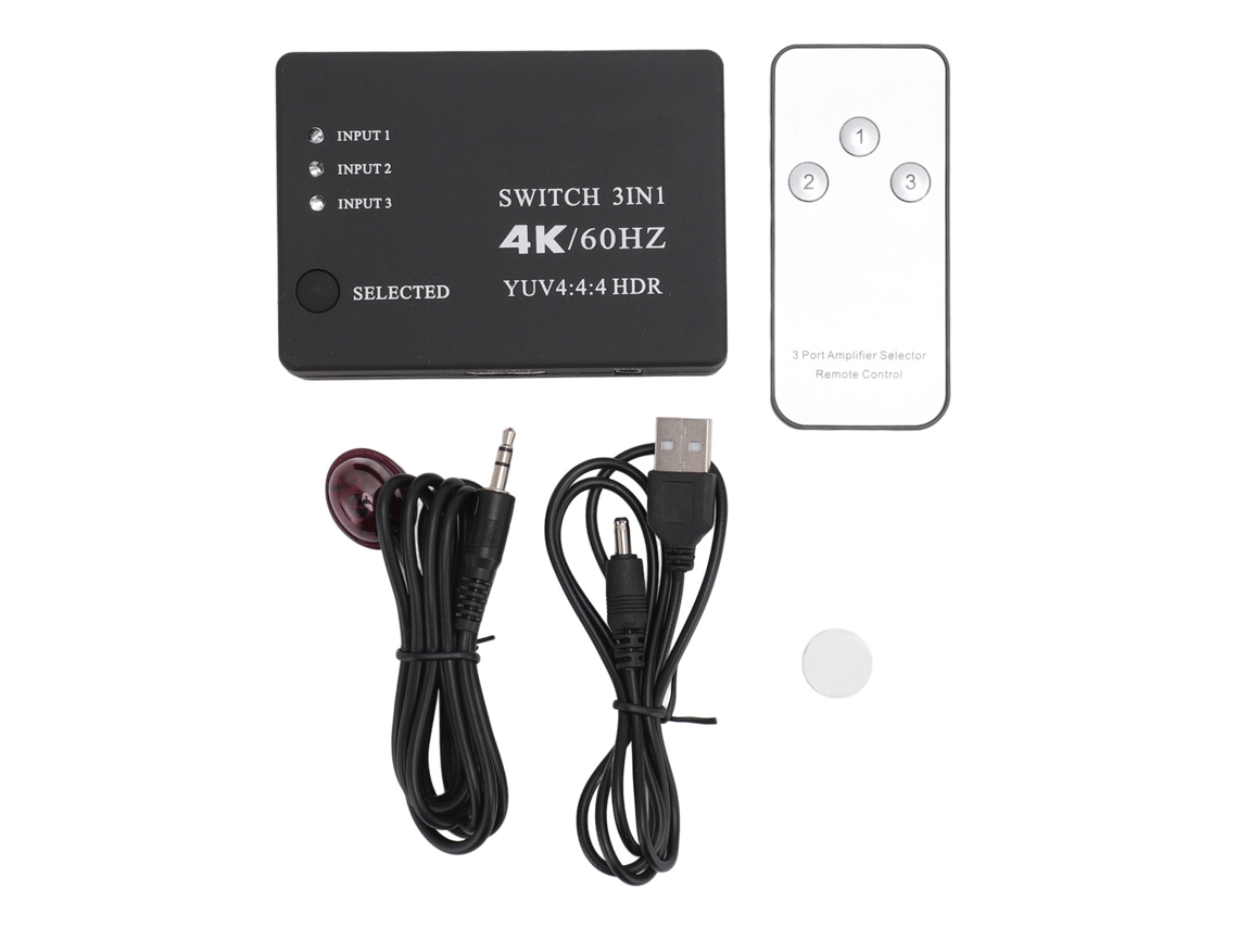 Switch Hdmi LAXISCREED 3 em 1 4k 60hz