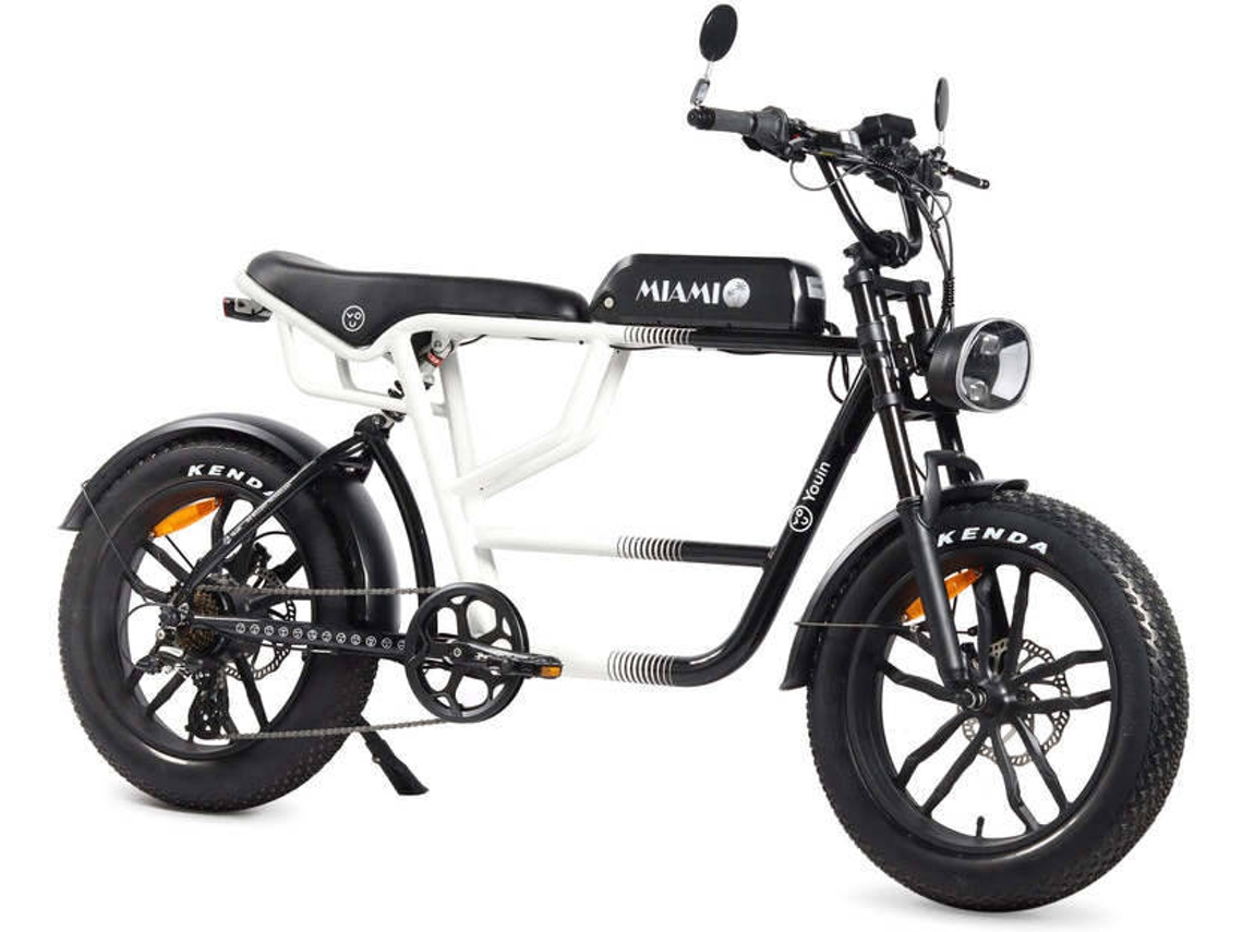 Bicicleta Elérica YOUIN Urban Miami (Autonomia: 100 Km - Branco e Preto)