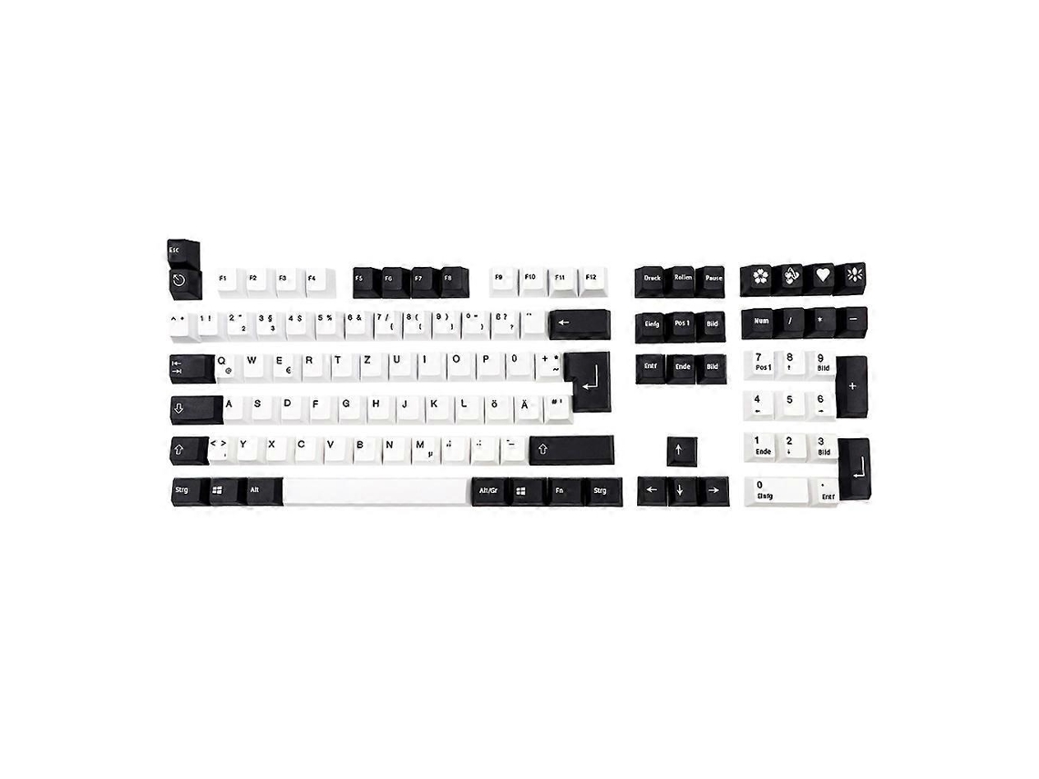 Lurelia Keycaps Tema Processo Sublimação Cores Padrão Peças Pbt Perfil Cherry Para Teclado Mecânico