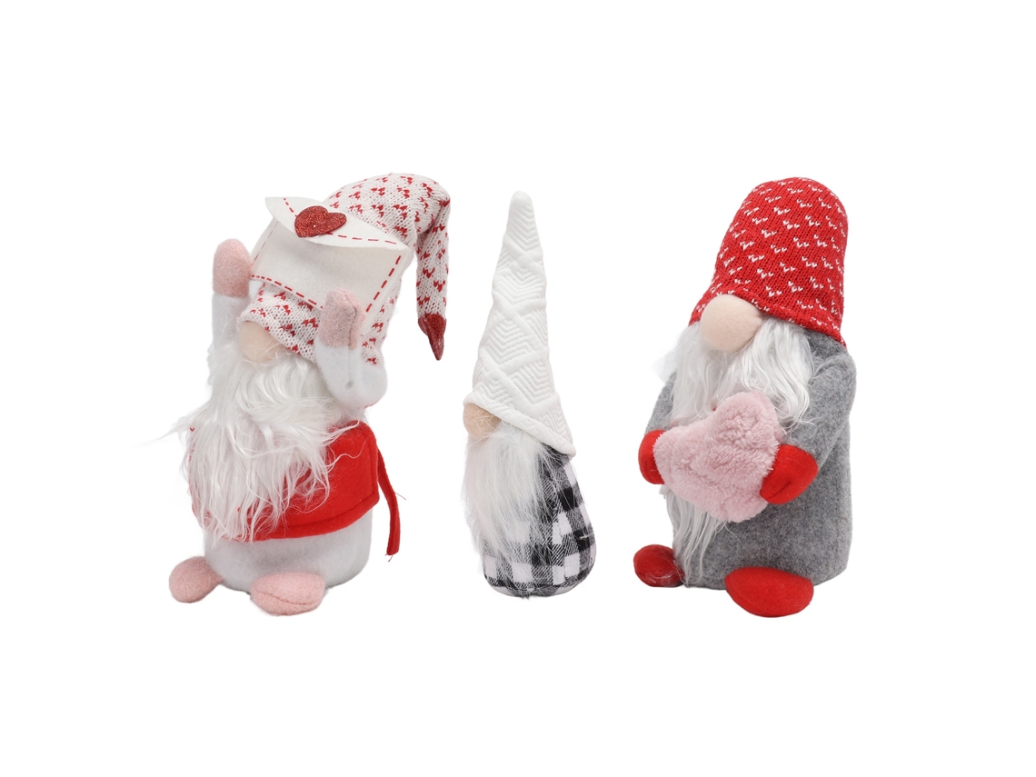 Boneca Sem Rosto Plush Eco Amigável Sortuda Natal Casa 3 Unidades