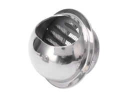 Capacete De Vento Inox Impermeável Para Saída 4 Polegadas