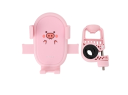 SUPORTE para Celular de Moto, Cute, com Absorção de Impacto e Clamp, para Guidão de Ciclismo, Rosa | S/MARCA
