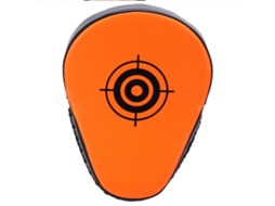 Luvas de Treino com Almofada de Soco para Kickboxing, Muay Thai, Treino de Artes Marciais, Cor Laranja Fluorescente