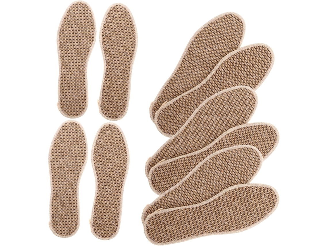 Palmilhas De Algodão E Linho, Aromáticas E Absorventes De Suor, 5 Pares, Confortáveis E Respiráveis Para Uso Diário