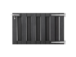 Vidaxl Portão De Jardim 100x60 Cm Wpc Cinzento
