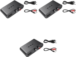 Receptor de Áudio Bluetooth 5.2 Triplo com Adaptador de Música Estéreo para Entrada Aux de 3,5 Mm . SFUSHOS (sem Cabo)