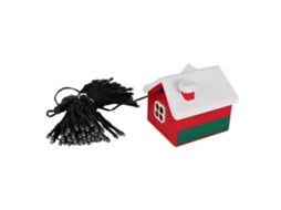 Casa De Natal Mini Ativada Por Água Com Luz De Fio Decoração De Feriado