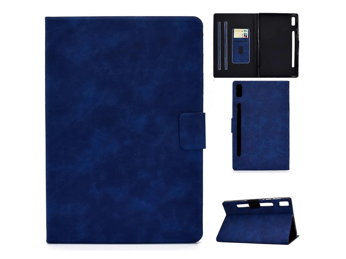 Capa De Couro Com Textura De Couro Bovino E Abertura Horizontal Para Tablet Lenovo Tab P11 Pro Gen 2
