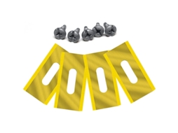 30 Lâminas De Cortador De Aço Inoxidável Para Husavarna 35.8x18.5x0.65mm Dourado
