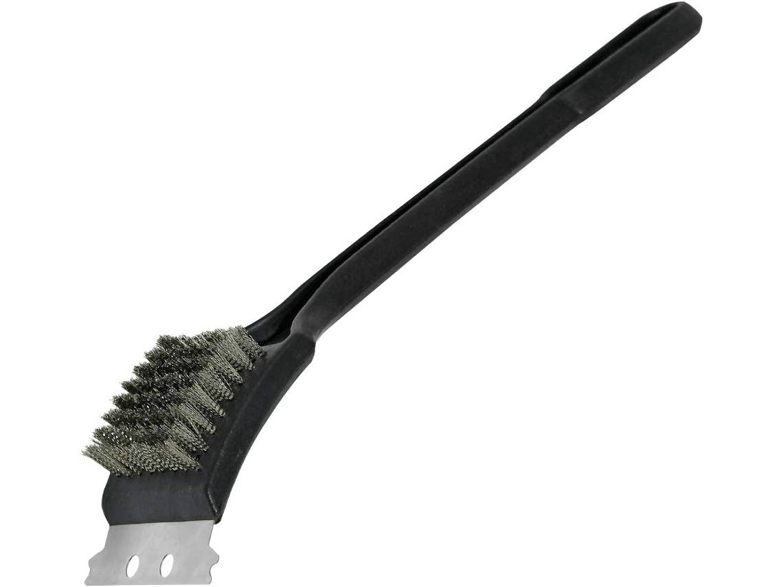 Escova de Limpeza para Grelha, com Raspador, Cabo Longo AQUAFORGE