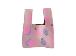 Bolsa de Crochê Feminina Estilo Sacola, Pequena e Tricotada AQUAFORGE