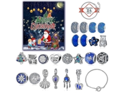 Conjunto De Presente Com Calendário De Contagem Regressiva De Natal Do Departamento Azul Do Advento... Hengjian