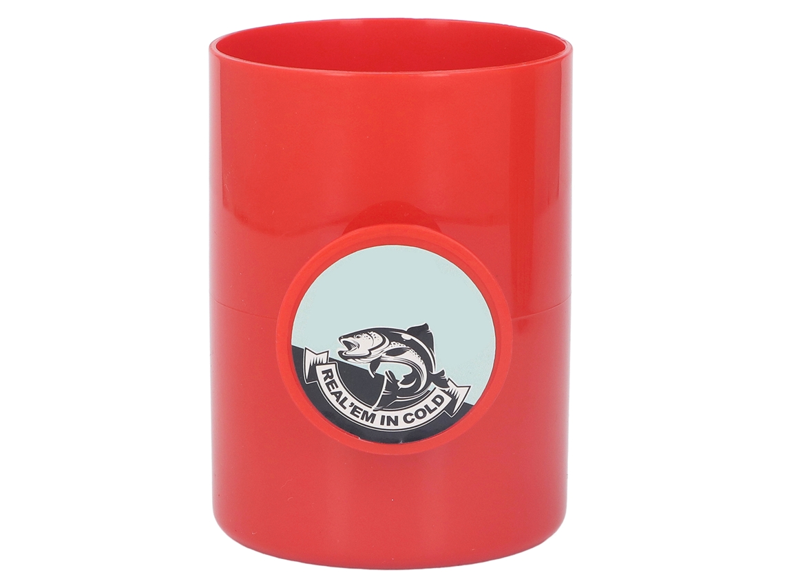 Cooler de Pesca com Rolo de Linha Plástico Vermelho