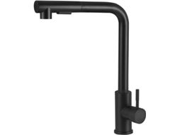 Torneira De Cozinha, Aço Inoxidável Preto, Ducha Extensível