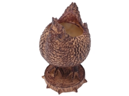 Mali vaso de Resina em Forma de Galinha para Mesa Design de Drenagem Jardim Exterior