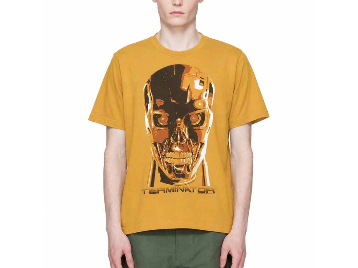 Rockinstone Terminator Creepy Face Solid Ginger Adult T-shirt Size:xl