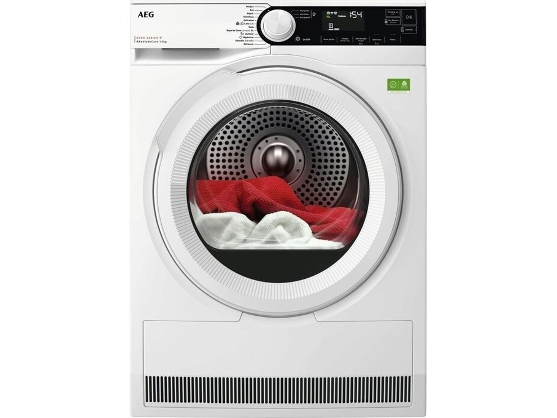 Máquina de Secar Roupa AEG TR839T4PBC (9 Kg - Bomba de Calor - Branco)