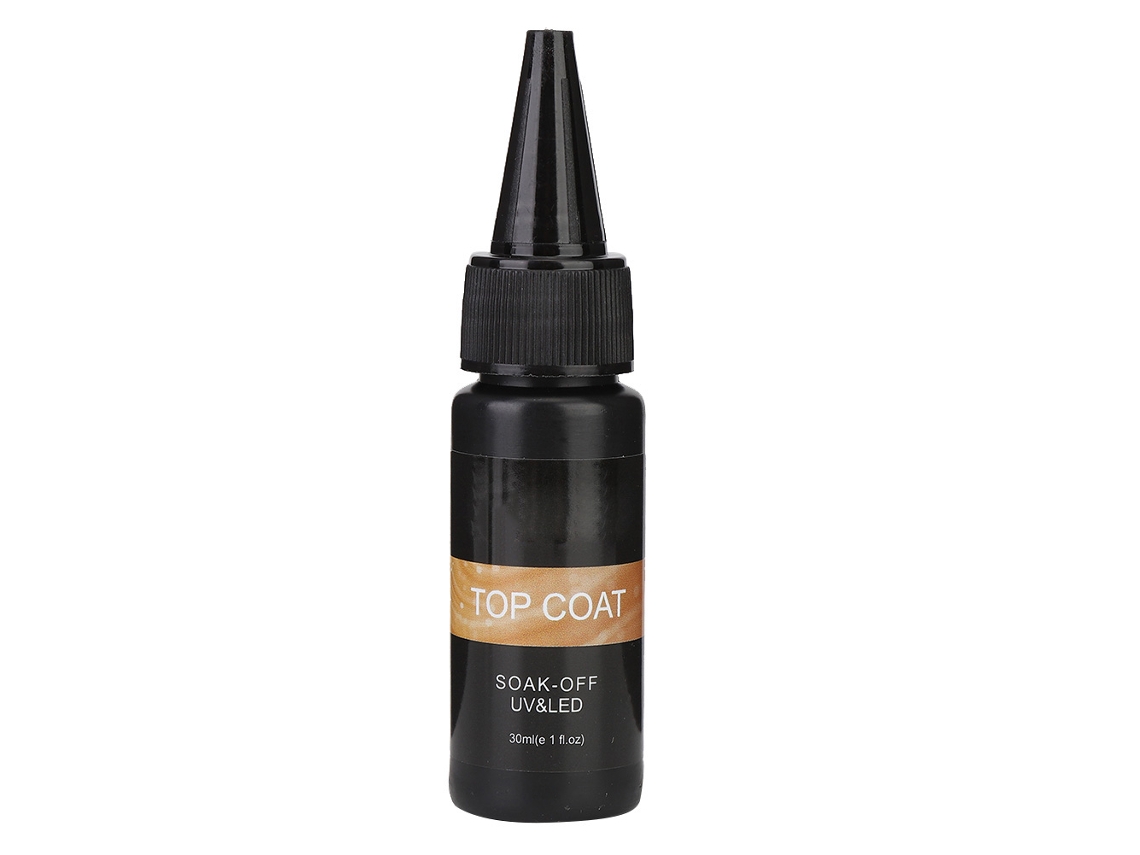 Gel Uv Para Unhas Base E Topcoat Sem Lavagem 30ml Resina De Qualidade Alta Esmalte Longo Duradouro