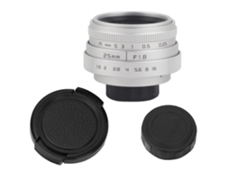 Lente Gran Angular 25mm F1.8 Câmera Mirrorless Nikon Montura Cctv