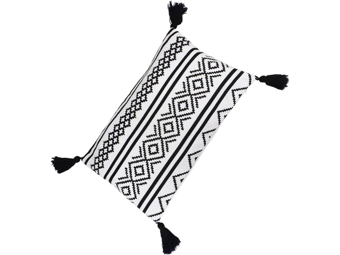 Capa de Almofada com Franjas Chenille Fáceis Limpar, Decorativa Geométrica Quadrada para Casa, Sofá CHABERLU