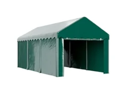 Tenda/garagem/cobertura Para Carro 3 X 6 M, Toldo Robusto Com 2 Portas De Enrolar, Tecido Pe 200 G, Verde