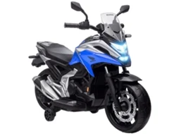 Motocicleta Elétrica Para 3-6 Anos, Música E Faróis, Azul