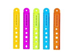 Conjunto De 4 Réguas Flexíveis, 15 20 30cm, Régua Flexível, Ferramenta Reta Medição, Para Escola E Secretária