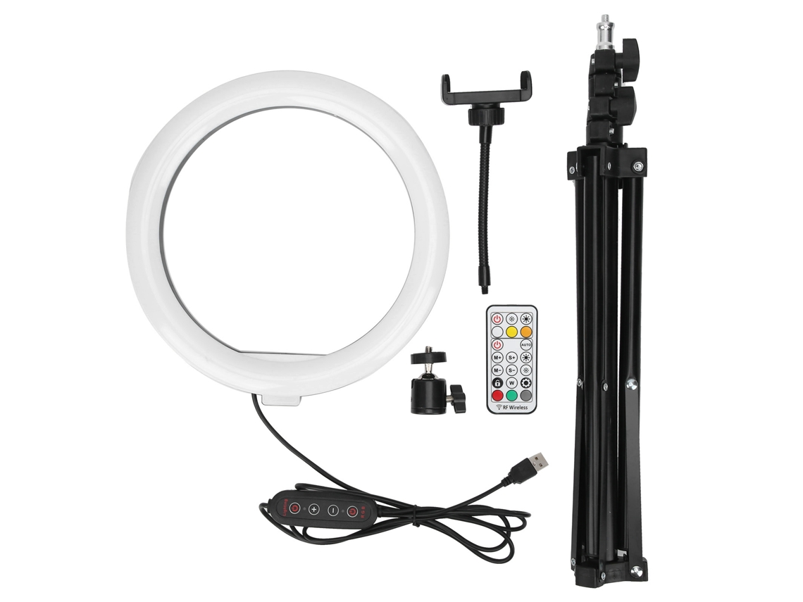 10in Led Fill Light Rgb Ring Light With Desktop Tripod For Live Stream Photography LAXISCREED
