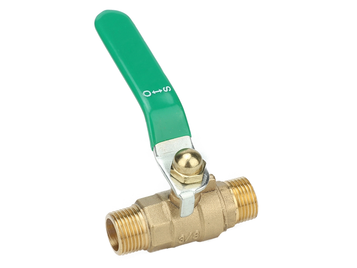 Válvula De Bola De Latão Com Rosca Macho-macho G3/8''