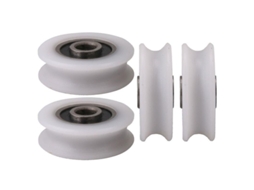 Polia de Nylon com Canal U 4mm para Porta