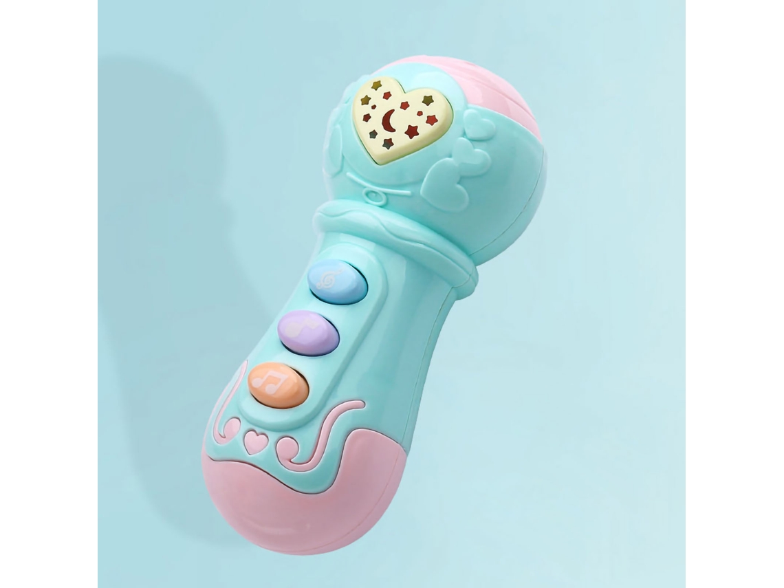 Instrumento Musical Para Bebês Multifuncional Educativo Pré-escolar Para Crianças Pequenas Microfone Verde