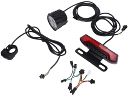Conjunto De Farol E Lanterna Traseira Para Bicicleta Elétrica, Luzes